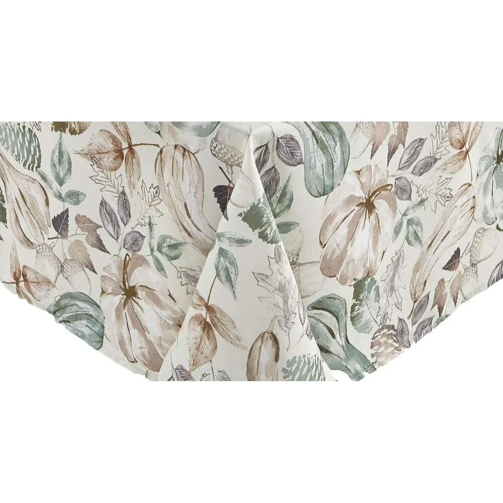 Printed Fabric Tablecloth, 60